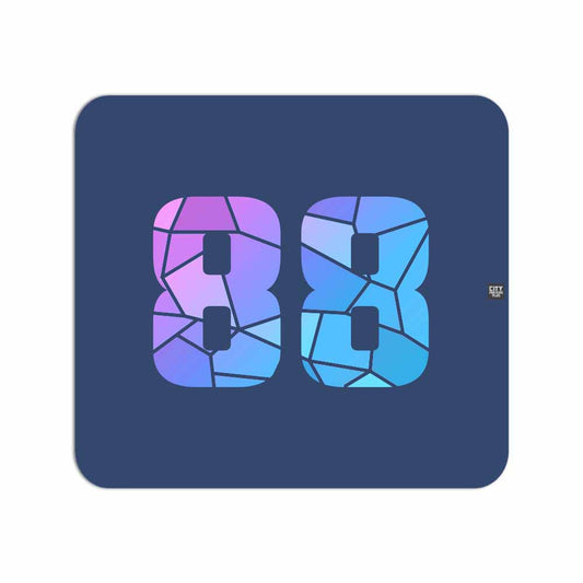 88 Number Mouse pad (Navy Blue)