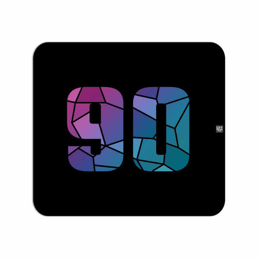 90 Number Mouse pad (Black)