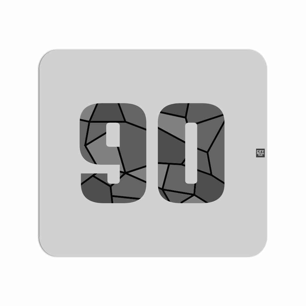 90 Number Mouse pad (Melange Grey)