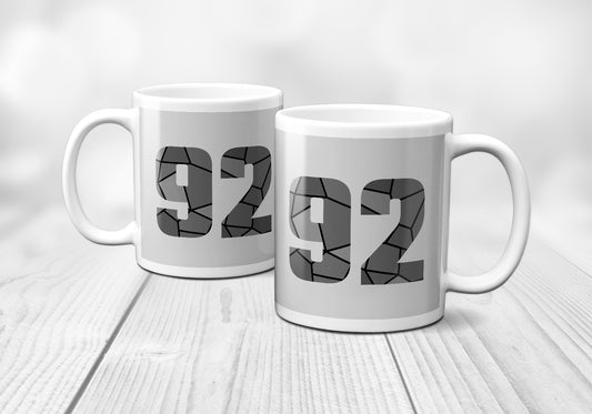 92 Number Mug (Melange Grey)