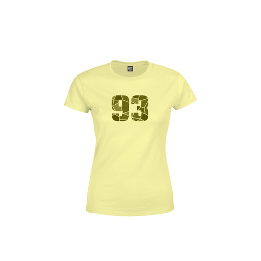 93 Number Women's T-Shirt (Butter Yellow)