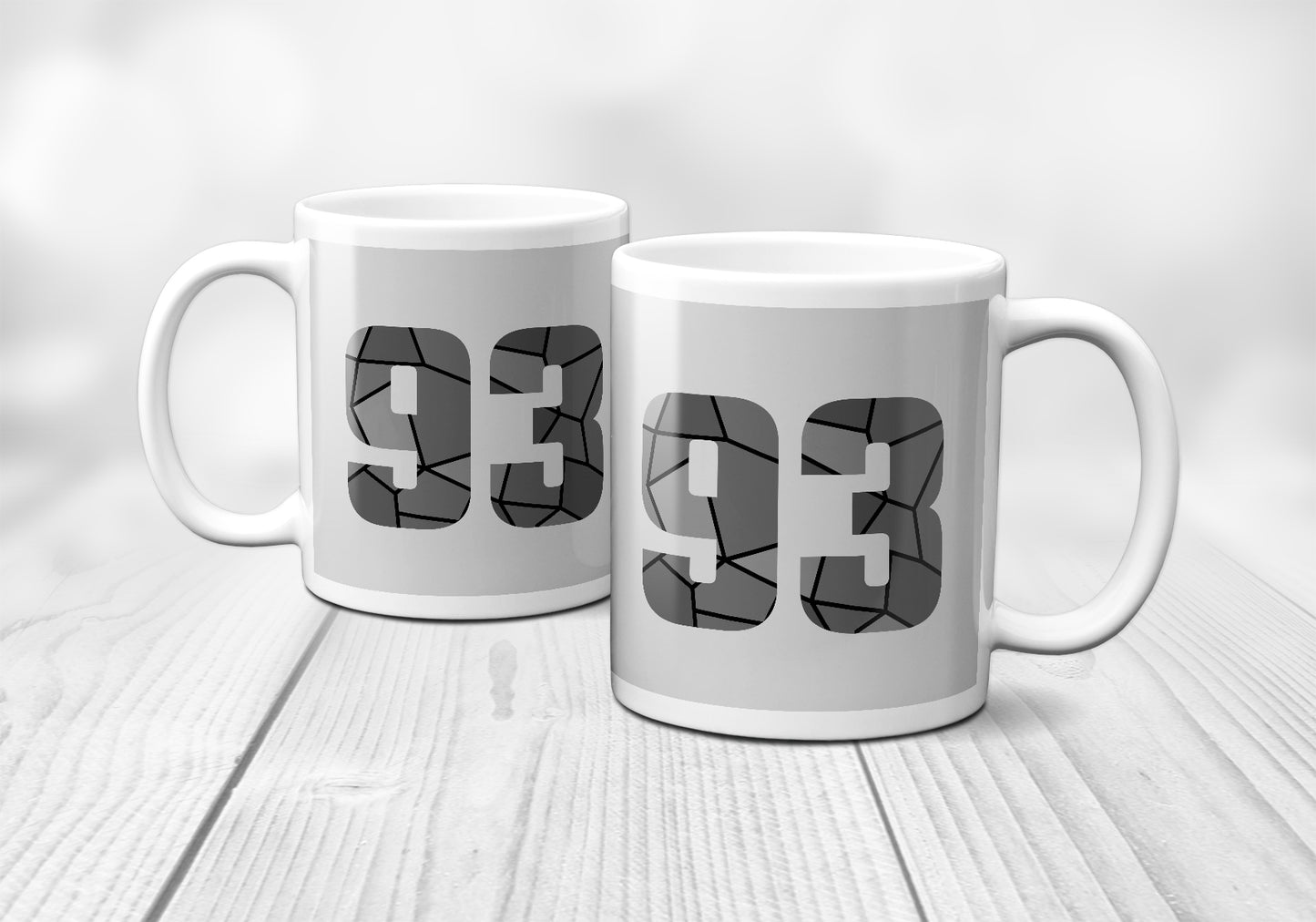 93 Number Mug (Melange Grey)