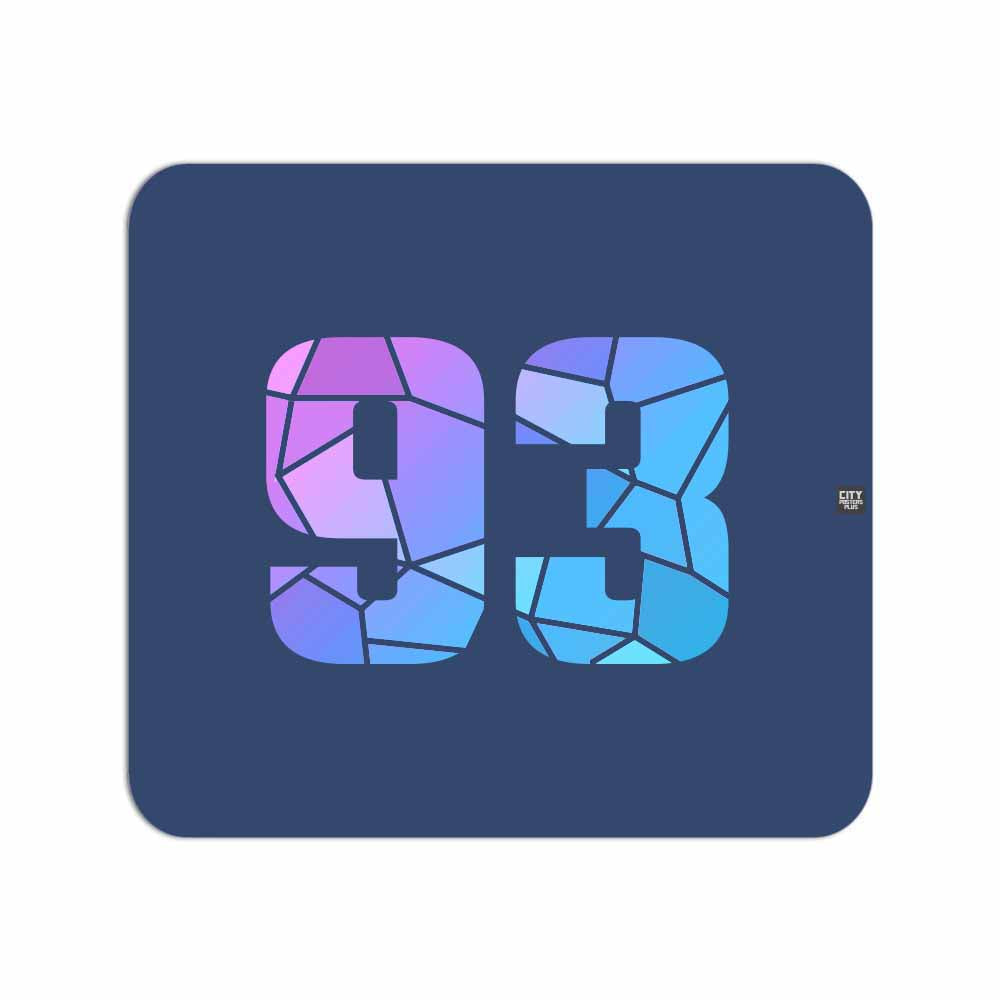 93 Number Mouse pad (Navy Blue)