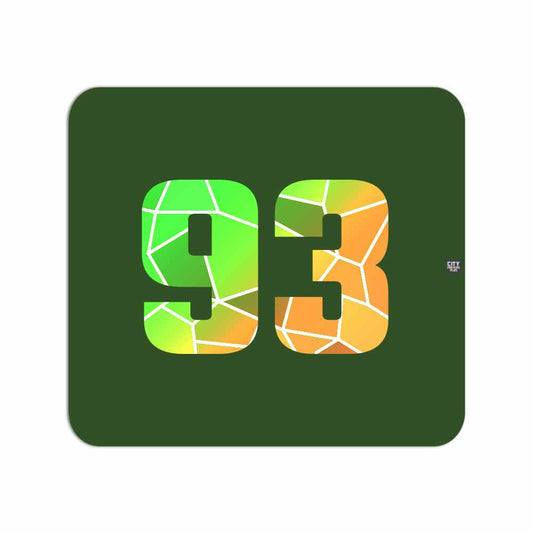 93 Number Mouse pad (Olive Green)