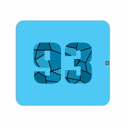 93 Number Mouse pad (Sky Blue)