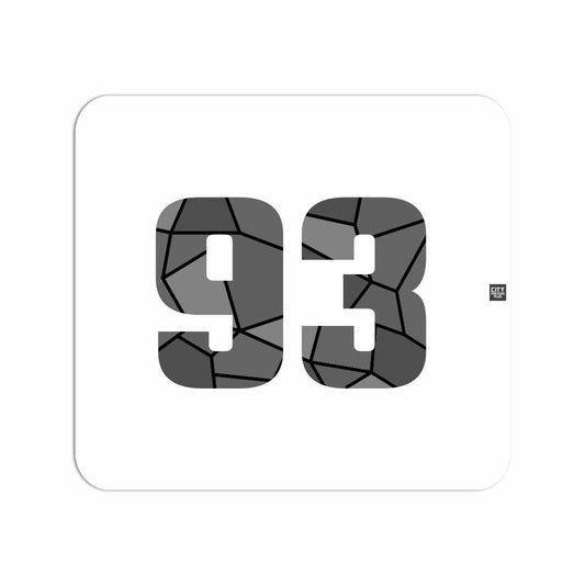 93 Number Mouse pad (White)