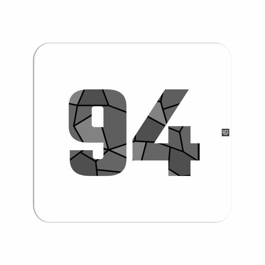 94 Number Mouse pad (White)