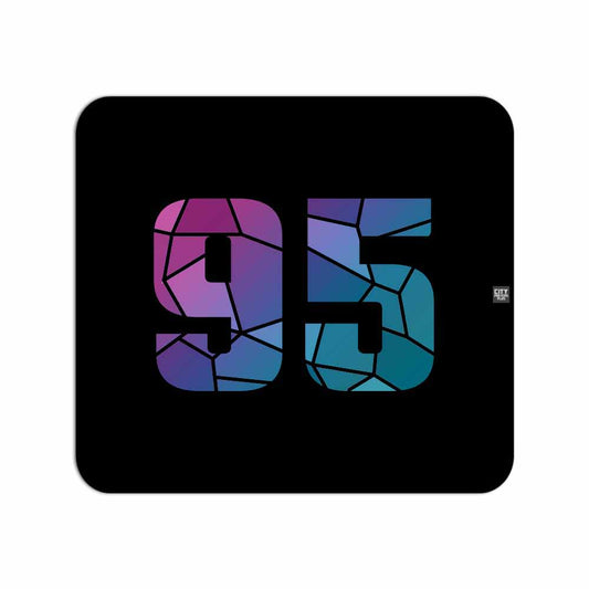 95 Number Mouse pad (Black)
