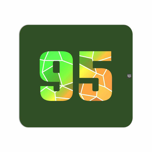 95 Number Mouse pad (Olive Green)