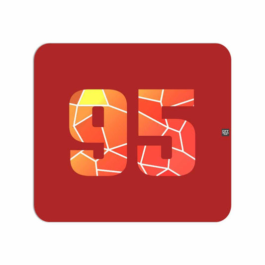 95 Number Mouse pad (Red)