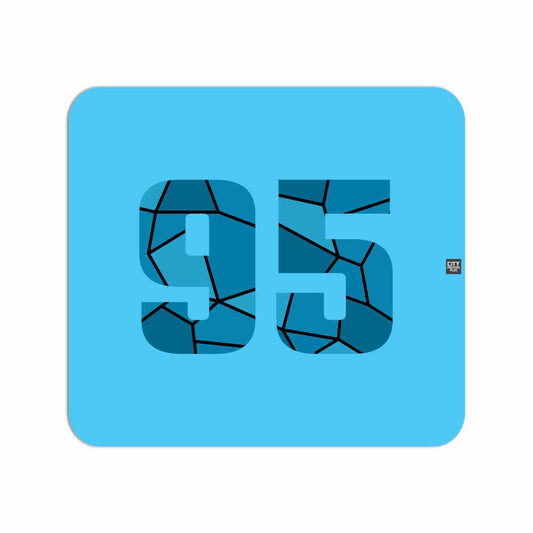 95 Number Mouse pad (Sky Blue)