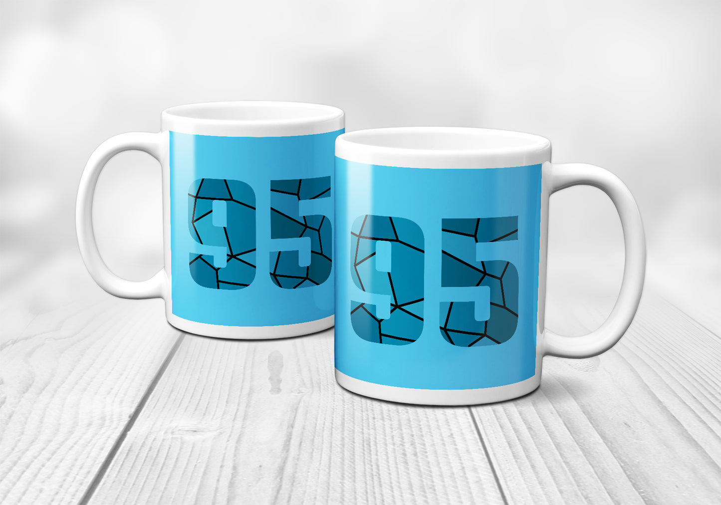 95 Number Mug (Sky Blue)