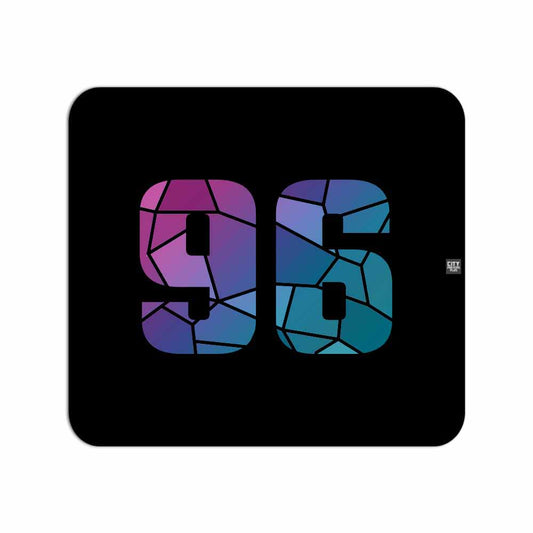 96 Number Mouse pad (Black)