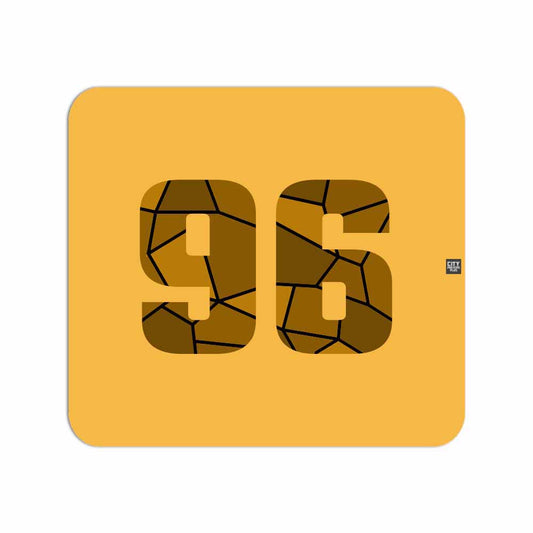96 Number Mouse pad (Golden Yellow)