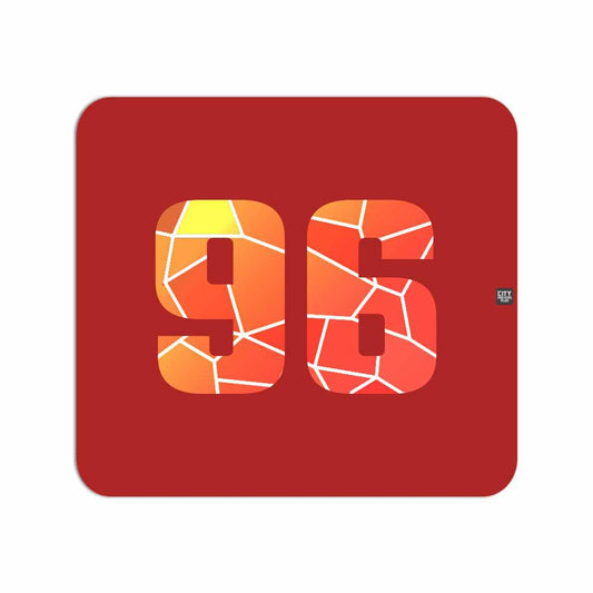 96 Number Mouse pad (Red)
