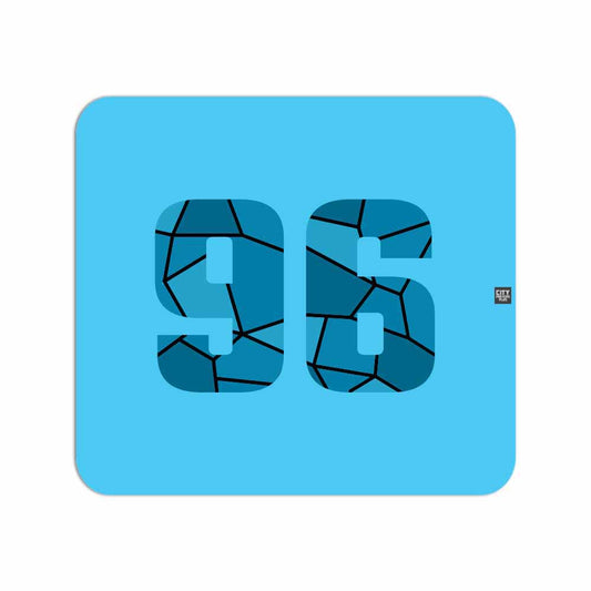 96 Number Mouse pad (Sky Blue)