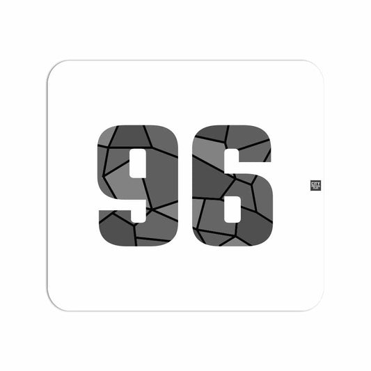 96 Number Mouse pad (White)