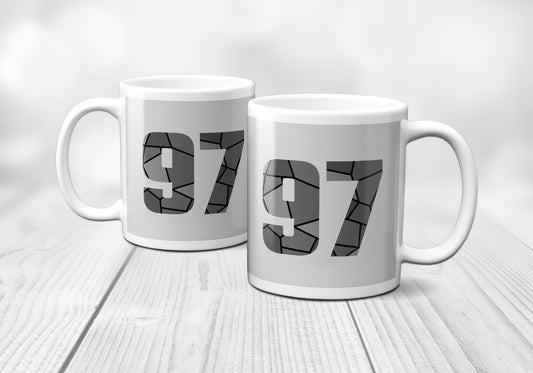 97 Number Mug (Melange Grey)