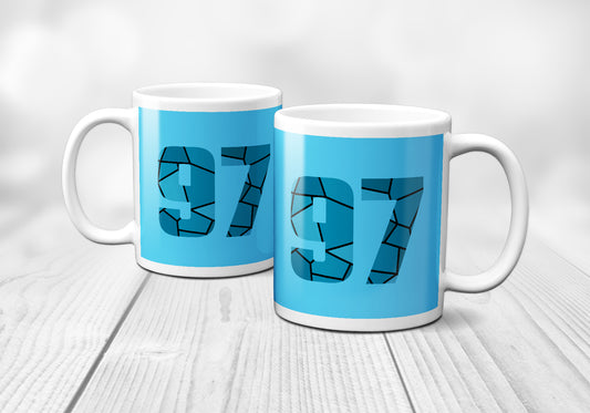 97 Number Mug (Sky Blue)