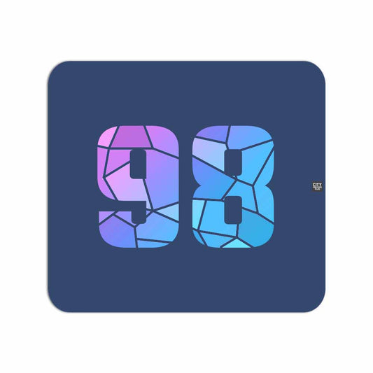 98 Number Mouse pad (Navy Blue)
