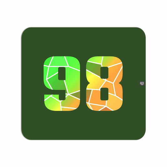 98 Number Mouse pad (Olive Green)