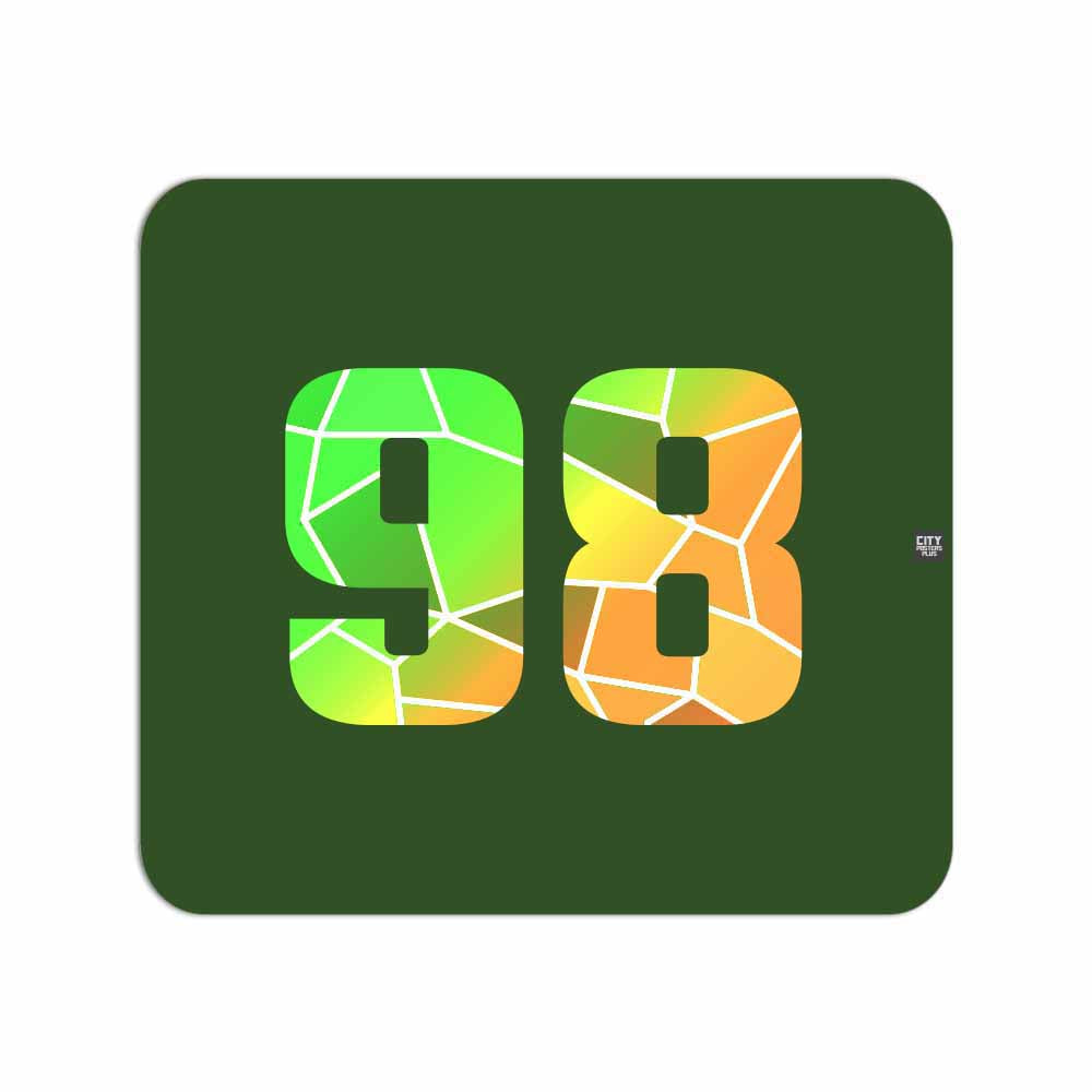 98 Number Mouse pad (Olive Green)