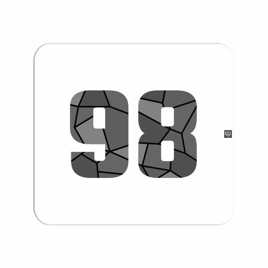 98 Number Mouse pad (White)