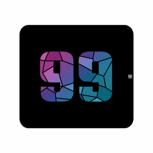 99 Number Mouse pad (Black)
