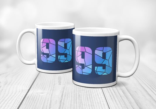 99 Number Mug (Navy Blue)