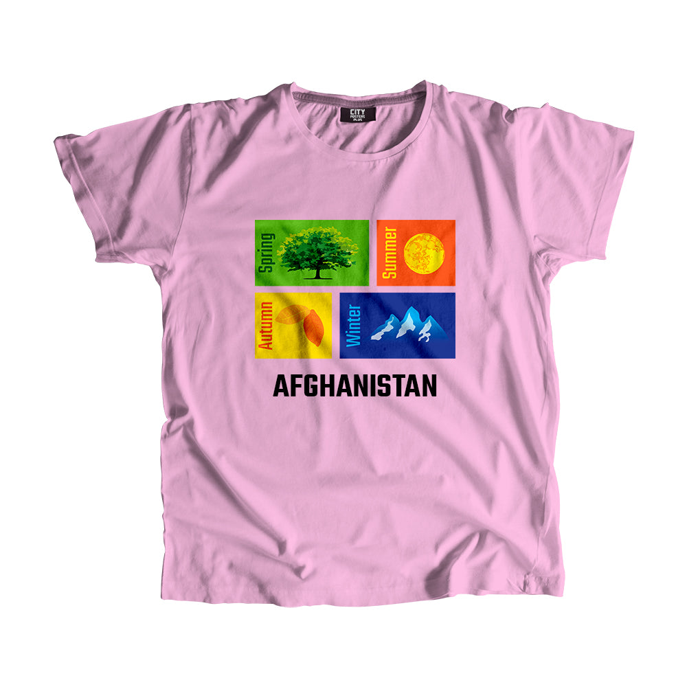 AFGHANISTAN Seasons Unisex T-Shirt (Liril Green)