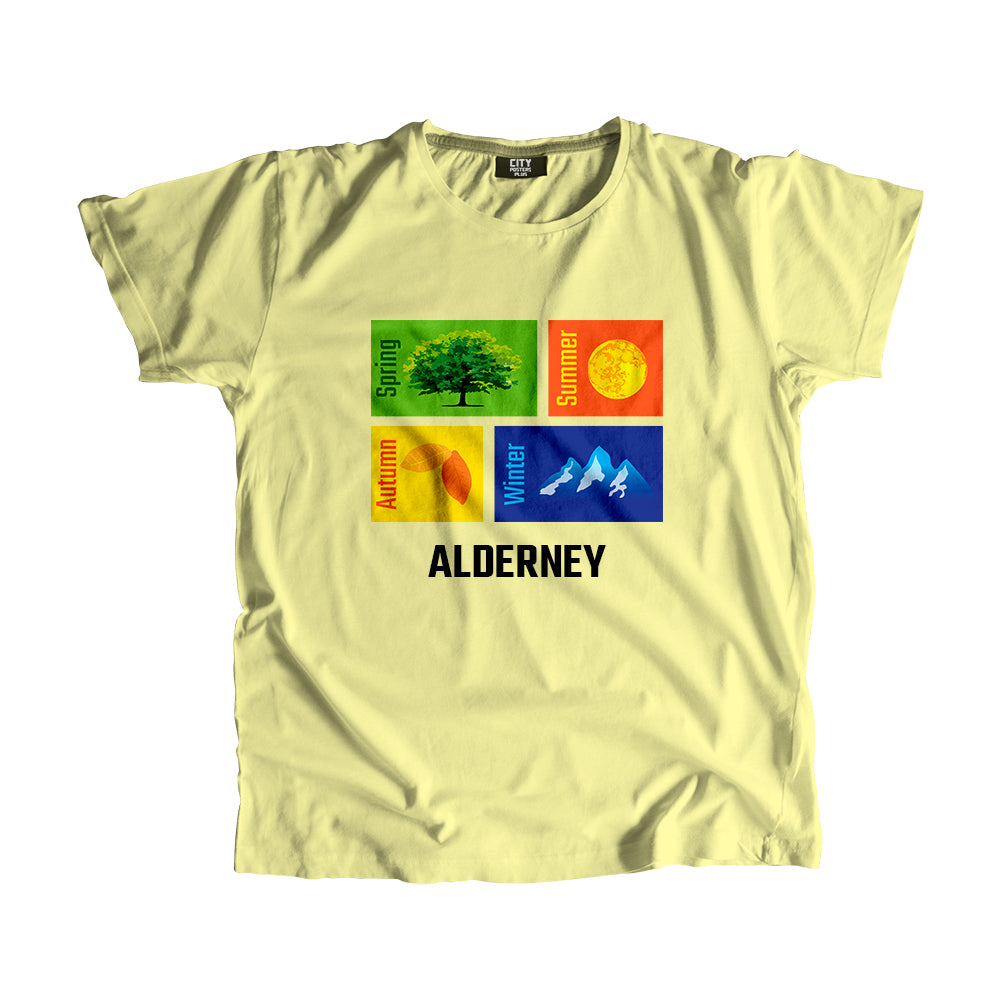 ALDERNEY Seasons Unisex T-Shirt (Butter Yellow)