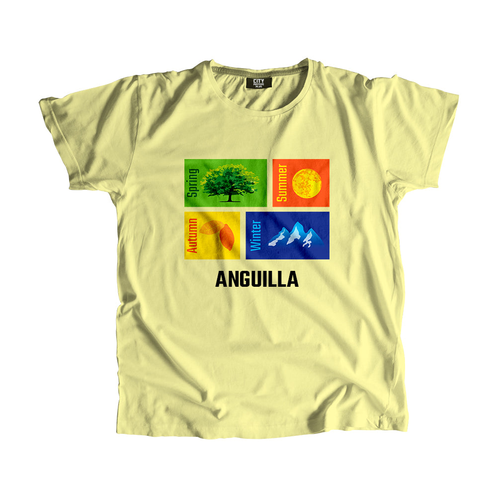 ANGUILLA Seasons Unisex T-Shirt (Butter Yellow)