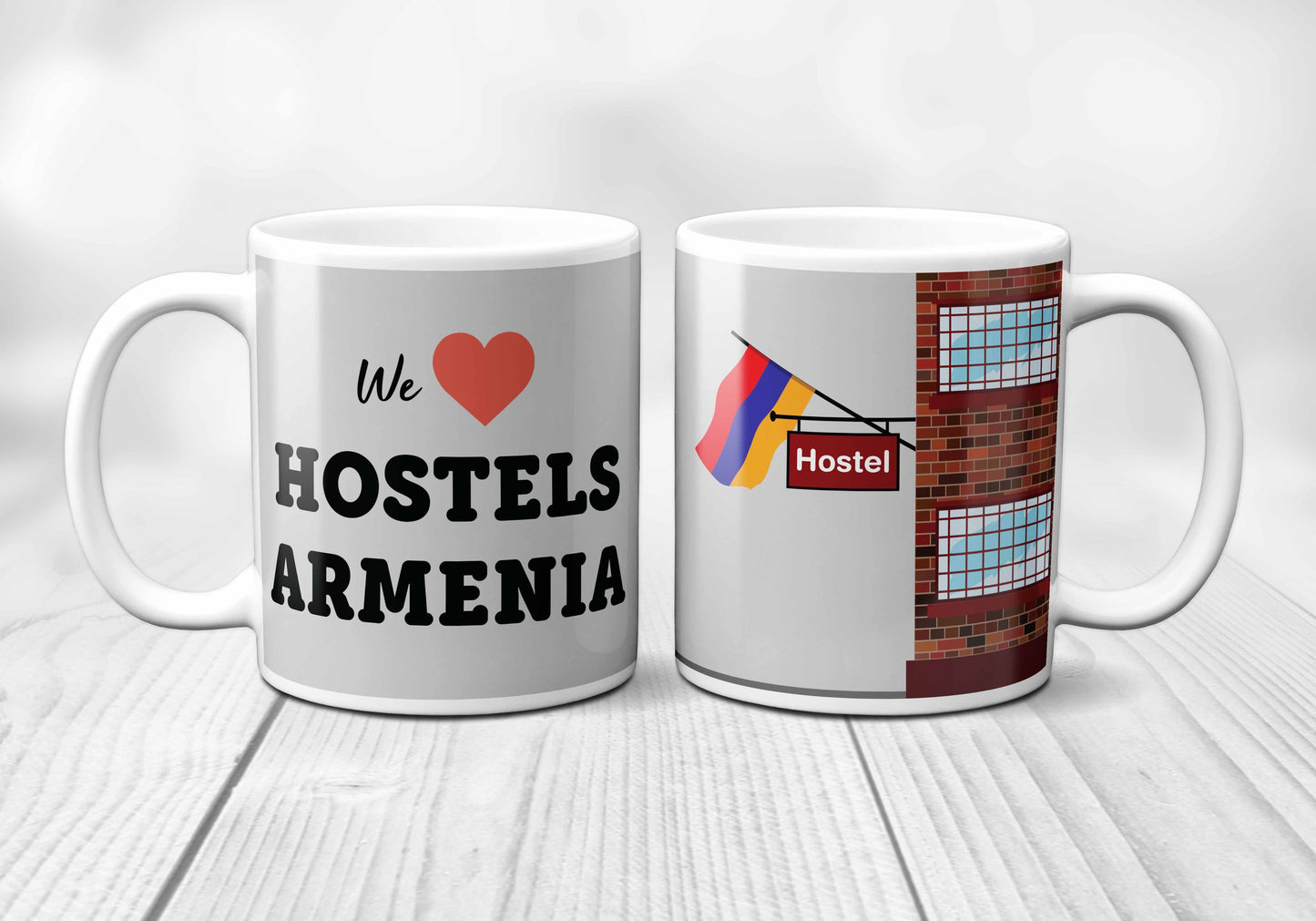 We Love ARMENIA Hostels Mug