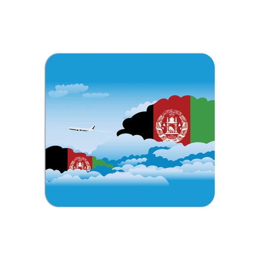 Afghanistan Flag Day Clouds Mouse pad 