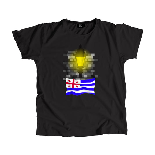 Ajaria Flag Street Lamp Bricks Unisex T-Shirt