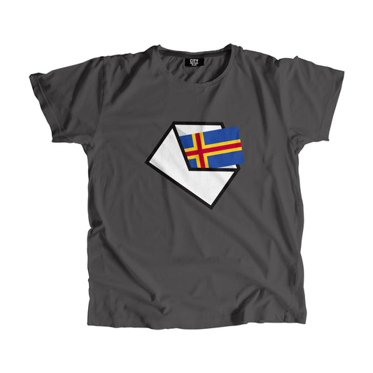 Aland Flag Mail Men Women Unisex T-Shirt