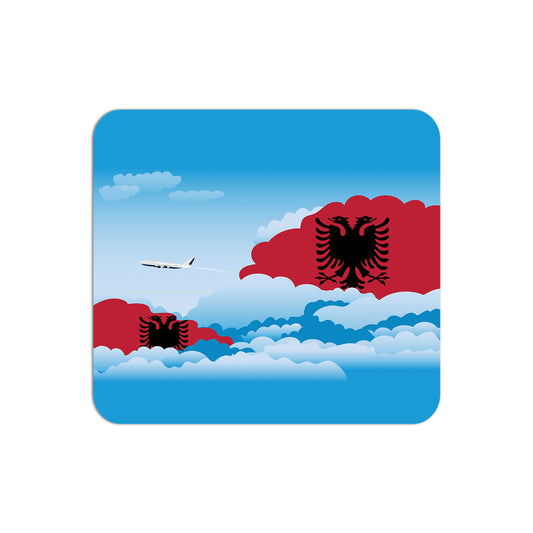 Albania Flag Day Clouds Mouse pad 
