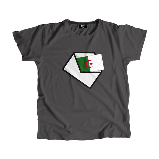 Algeria Flag Mail Men Women Unisex T-Shirt