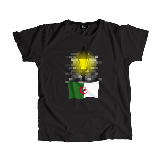 Algeria Flag Street Lamp Bricks Unisex T-Shirt