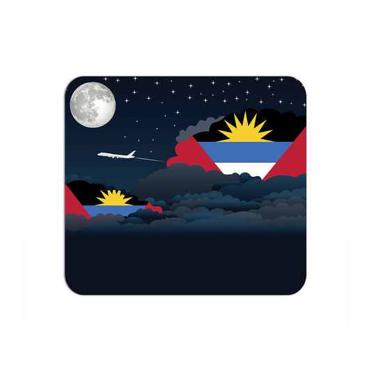 Antigua and Barbuda Flag Night Clouds Mouse pad 