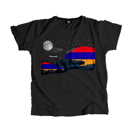 Armenia Flags Night Clouds Unisex T-Shirt