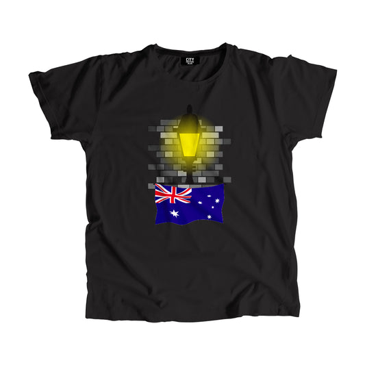 Australia Flag Street Lamp Bricks Unisex T-Shirt