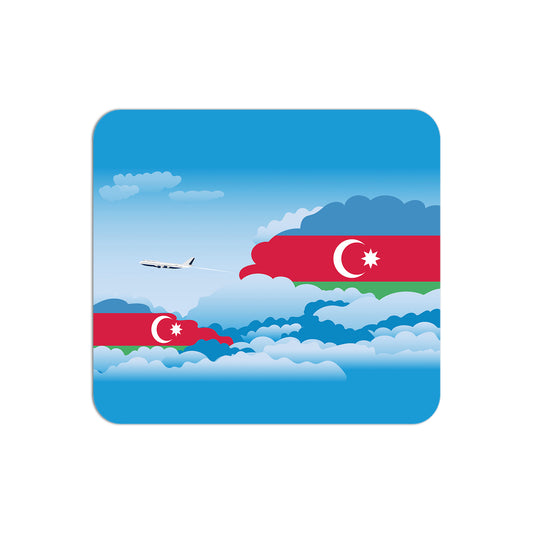 Azerbaijan Flag Day Clouds Mouse pad 