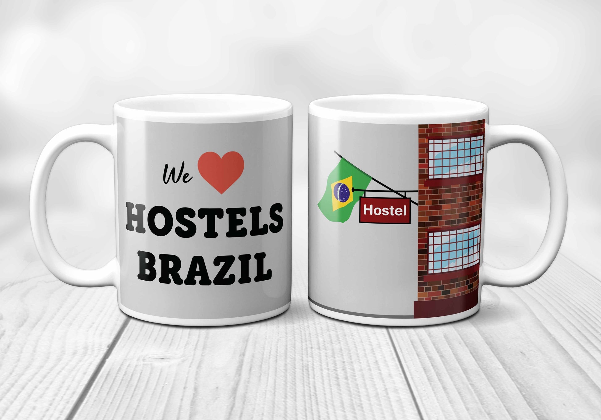 We Love BRAZIL Hostels Mug