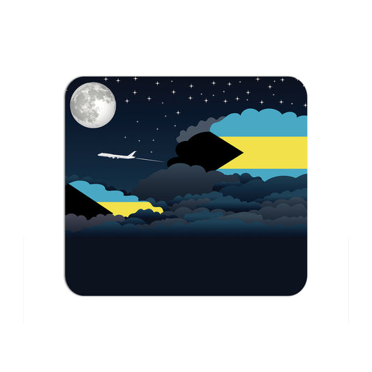 Bahamas Flag Night Clouds Mouse pad 