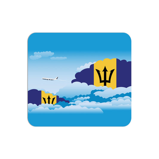 Barbados Flag Day Clouds Mouse pad 