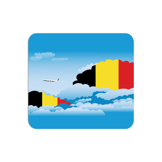 Belgium Flag Day Clouds Mouse pad 