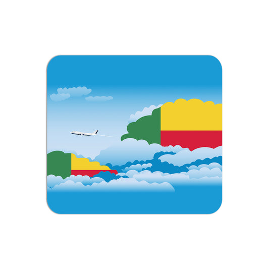 Benin Flag Day Clouds Mouse pad 