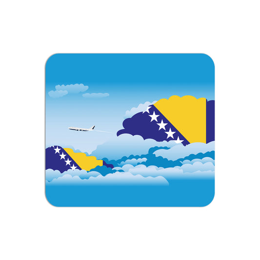 Bosnia and Herzegovina Flag Day Clouds Mouse pad 