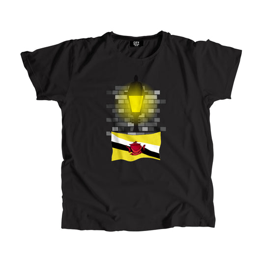 Brunei Flag Street Lamp Bricks Unisex T-Shirt